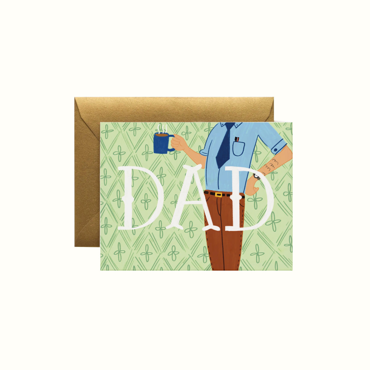 Best dad card, father's day card. greeting card