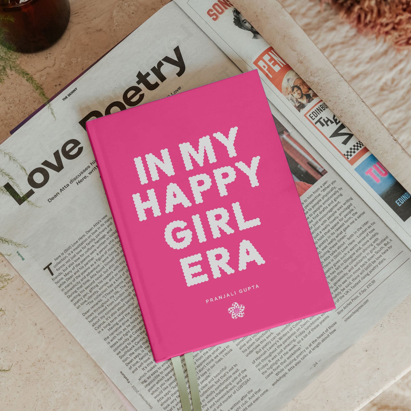 Floral, floral illustration, pink flowers, Hand drawn ribbons, Pink Ribbons, Ribbons Notebook, Journal, Graphic Notebook, Typography Notebook, Plain Notebook, Ruled Notebook, Dotted Notebook, Bullet Journal, Personalised Notebook, Custom Notebook