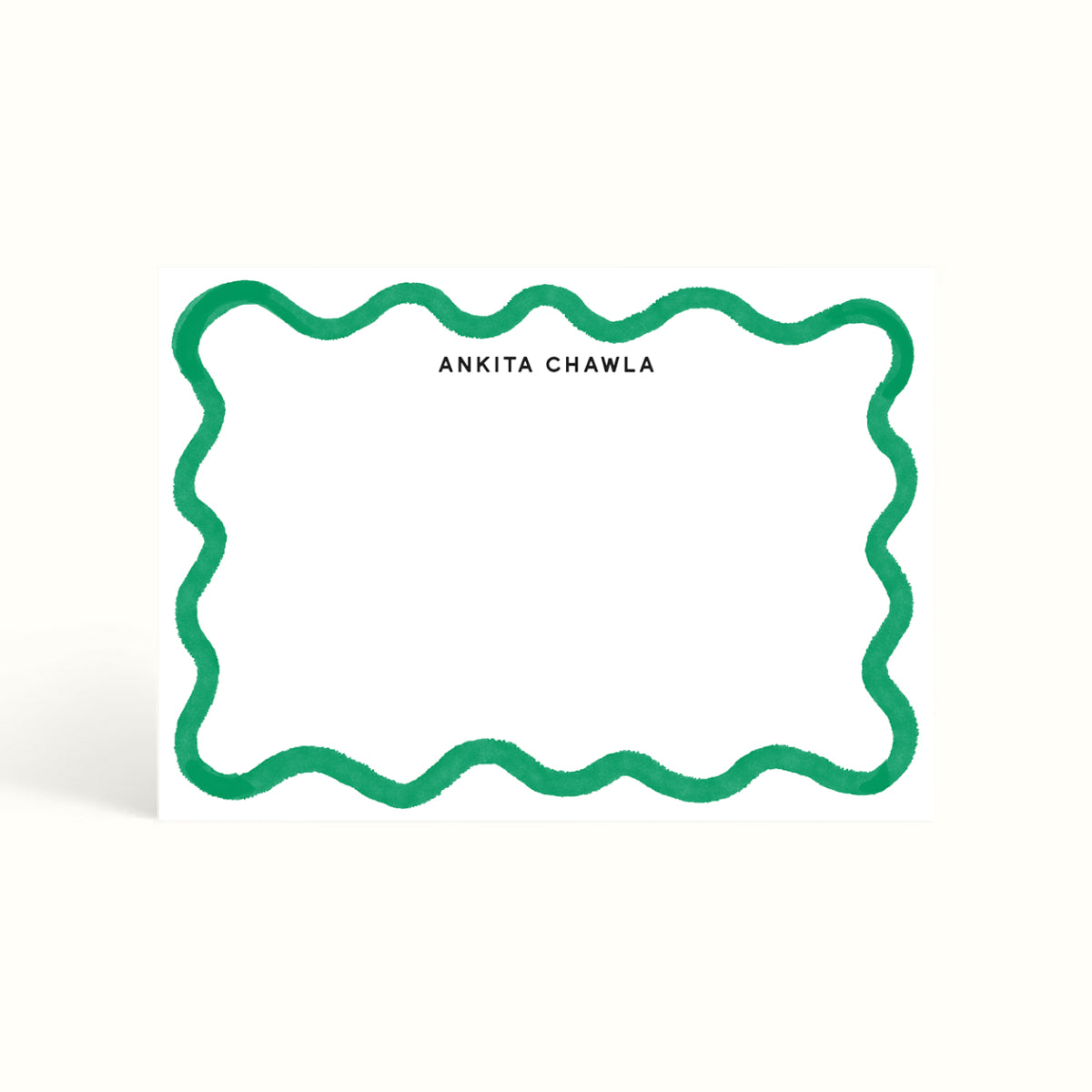 Notecards, handwritten notes, notemaking, notes, scalloped design, stationery, personalised notecards, personalised notes, custom notecards, the muddy jumpers