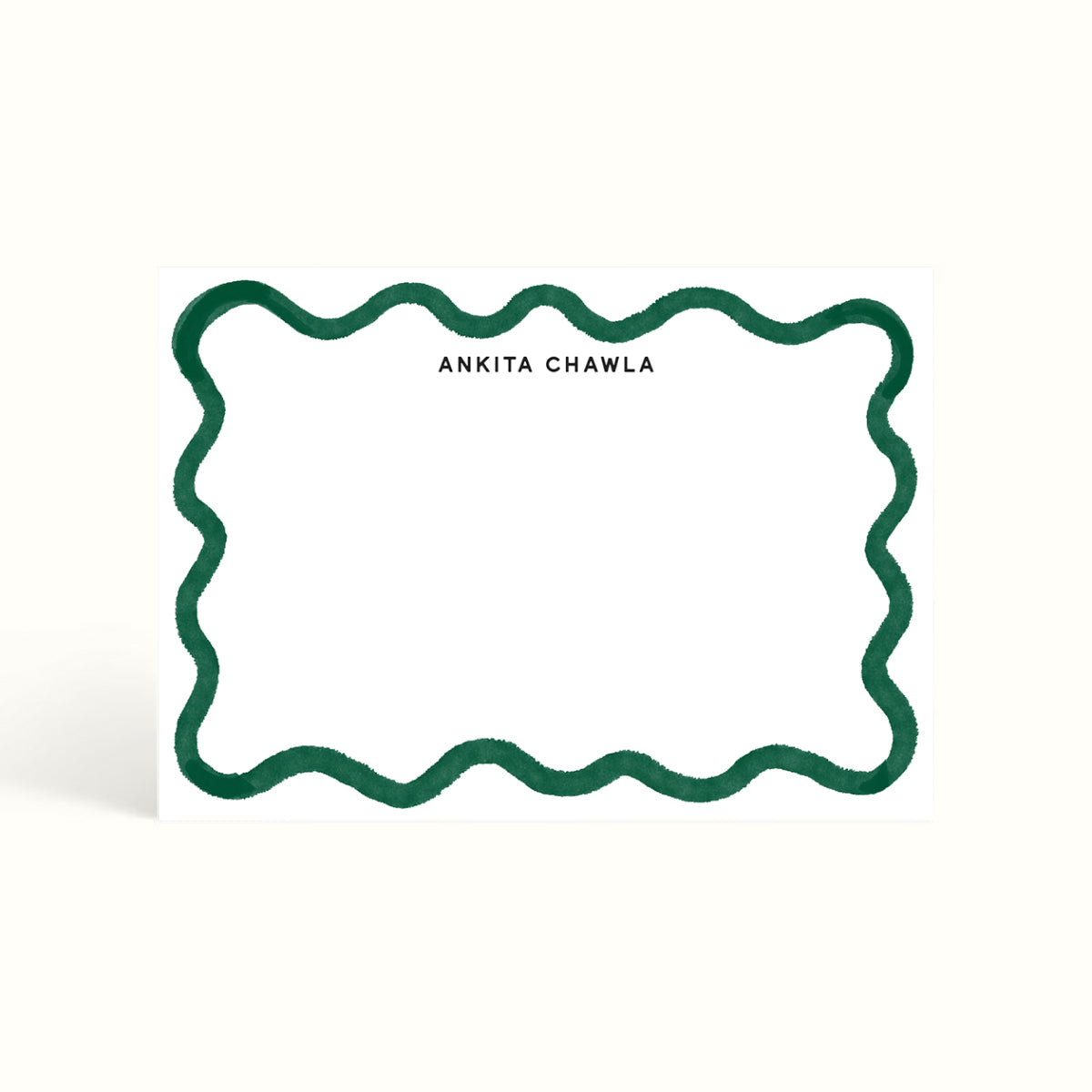 Notecards, handwritten notes, notemaking, notes, scalloped design, stationery, personalised notecards, personalised notes, custom notecards, the muddy jumpers