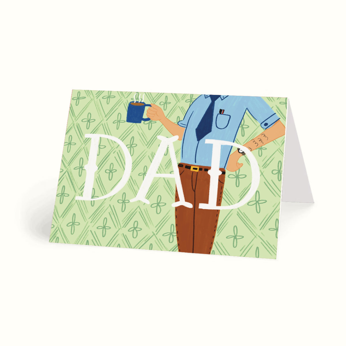 Best dad card, father's day card. greeting card