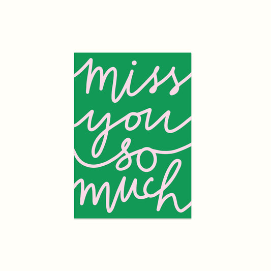 Missing You Card, Greeting Card, Love Card