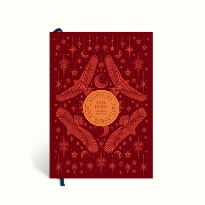 Illustrated design, Festive Illustration, Personalised 2024 Planner, Dated Planner, Personalised Planner, 2024 Planner, 2024 Diary, Annual Diary, Planner 2024, Yearly Diary, New Year Diary, New Year Journal, Yearly Journal, Year Planners 2024, Planner 2024, The Muddy Jumpers