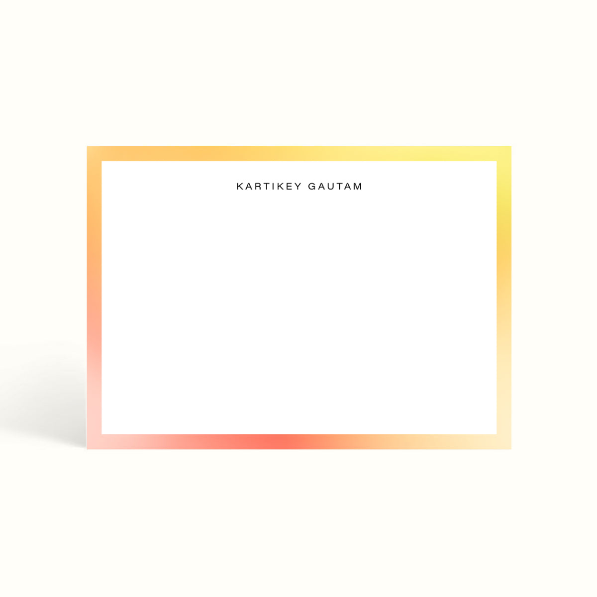 Gradient, Notecards, handwritten notes, notemaking, notes, scalloped design, stationery, personalised notecards, personalised notes, custom notecards, the muddy jumpers