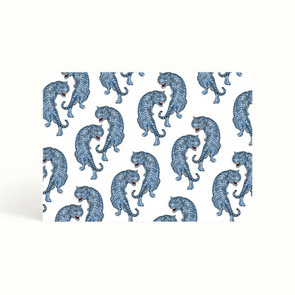 Tiger, Tiger illustration, Tiger pattern, Notecards, handwritten notes, notemaking, notes, scalloped design, stationery, personalised notecards, personalised notes, custom notecards, the muddy jumpers