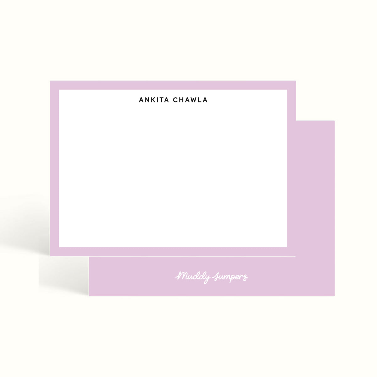 Notecards, handwritten notes, notemaking, notes, scalloped design, stationery, personalised notecards, personalised notes, custom notecards, the muddy jumpers