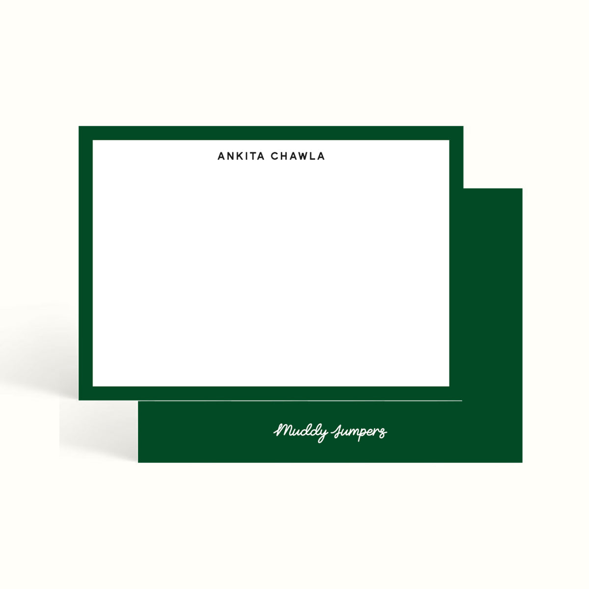 Notecards, handwritten notes, notemaking, notes, scalloped design, stationery, personalised notecards, personalised notes, custom notecards, the muddy jumpers