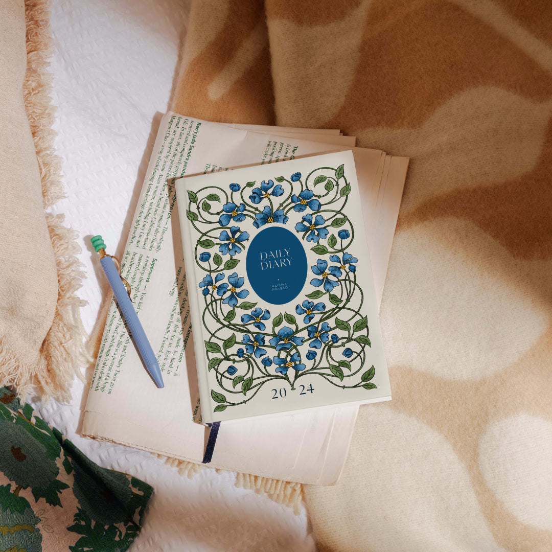 Floral Pattern, Floral Illustration Design, Personalised 2024 Planner, Dated Planner, Personalised Planner, 2024 Planner, 2024 Diary, Annual Diary, Planner 2024, Yearly Diary, New Year Diary, New Year Journal, Yearly Journal, Year Planners 2024, Planner 2024, The Muddy Jumpers