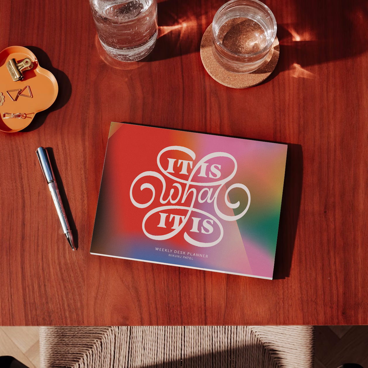 Gradient cover, Gradient, Typographic Cover, Typography, Weekly Overview, Daily Planners, Personalised Planner, Productivity Planner, Journals and Planners, Planners and Journals, Journal Book Diary, To-Do, Weekly Planner, Desk Planner, Undated Planners, The Muddy Jumpers, Habit Tracker, Meal Planner