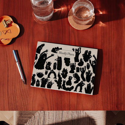 Ghost Illustration, Halloween Illustration, Illustrated cover, Weekly Overview, Daily Planners, Personalised Planner, Productivity Planner, Journals and Planners, Planners and Journals, Journal Book Diary, To-Do, Weekly Planner, Desk Planner, Undated Planners, The Muddy Jumpers, Habit Tracker, Meal Planner