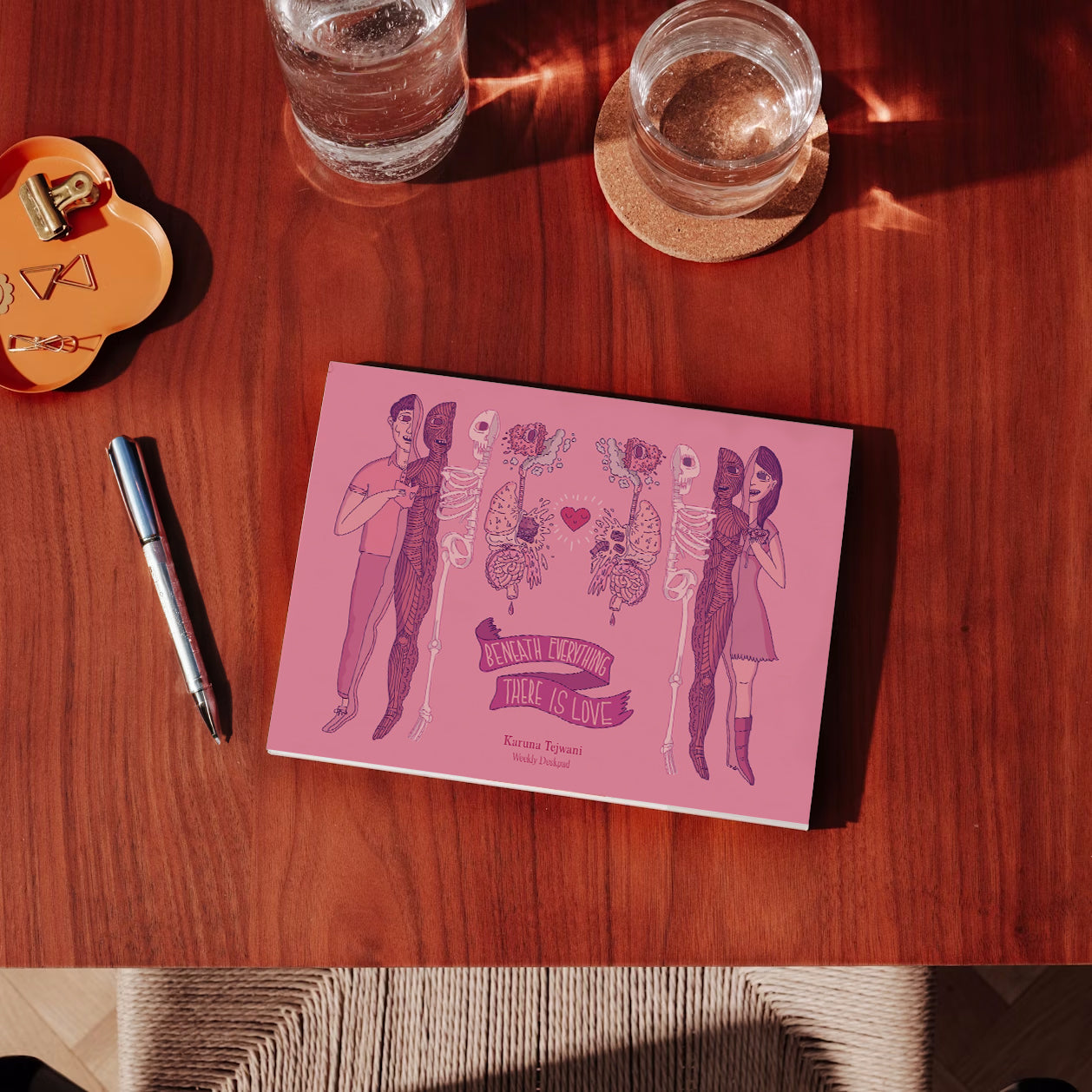 Love Illustration, Pink Illustrated cover, Daily Planners, Personalised Planner, Productivity Planner, Journals and Planners, Planners and Journals, Journal Book Diary, To-Do, Weekly Planner, Desk Planner, Undated Planners, The Muddy Jumpers, Habit Tracker, Meal Planner
