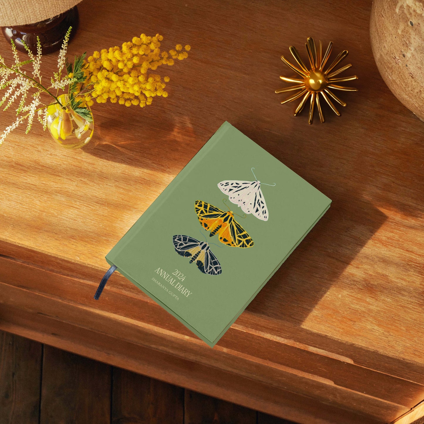 Houseflies Illustration, Vintage Design, Moth Illustration, Butterfly Illustration, Personalised 2024 Planner, Dated Planner, Personalised Planner, 2024 Planner, 2024 Diary, Annual Diary, Planner 2024, Yearly Diary, New Year Diary, New Year Journal, Yearly Journal, Year Planners 2024, Planner 2024, The Muddy Jumpers