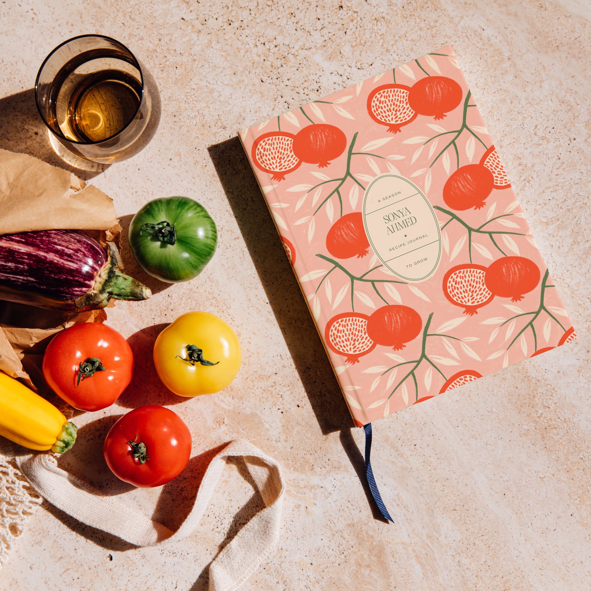 Pomegranate, Pomegranate Illustration, Fruits illustration,Recipe Journal, Cooking Journal, Chef Book, Recipes, Recipe book, Cook book, Cookbook, Culinary book, The Muddy Jumpers, Journal