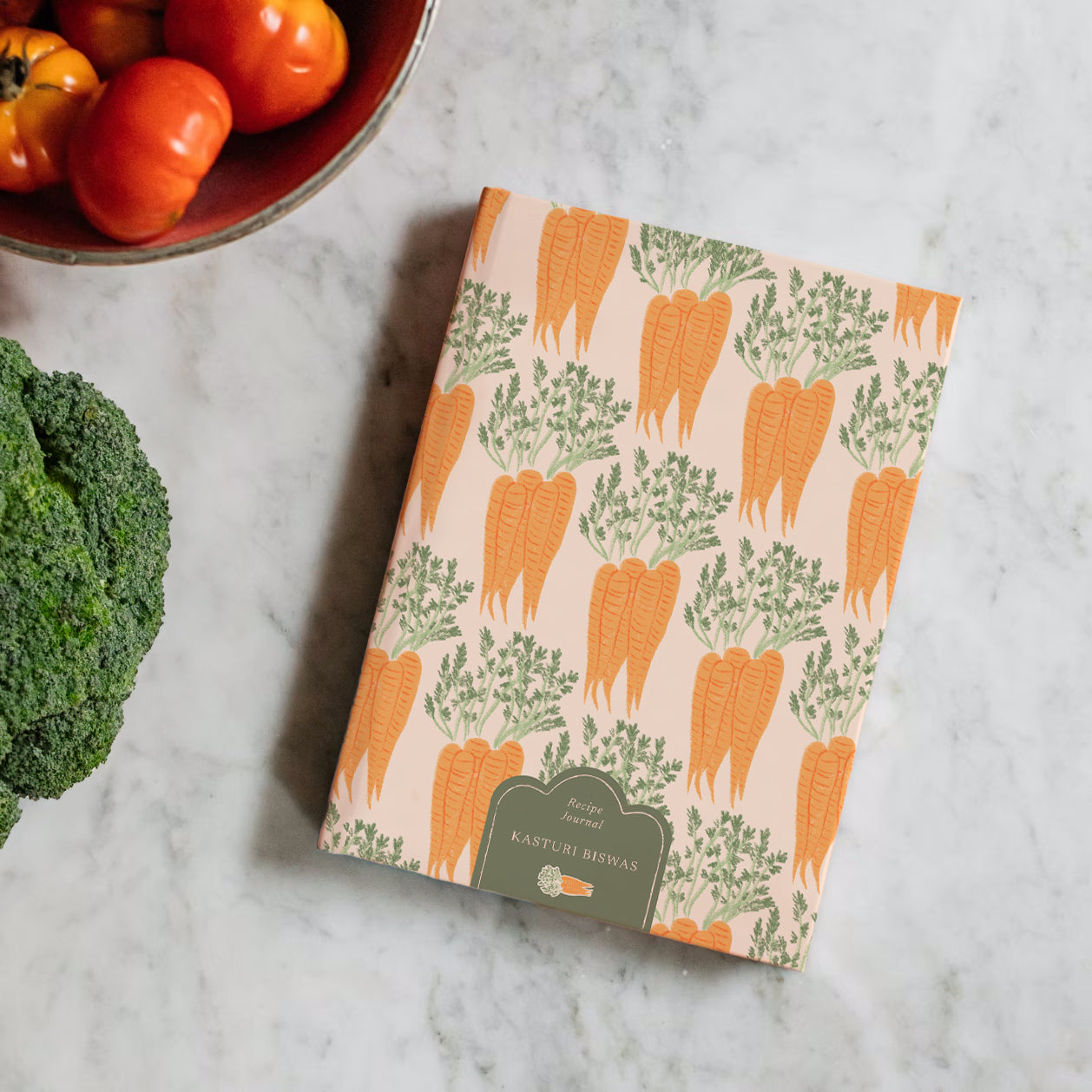 Carrots Illustration, Carrots, Recipe Journal, Cooking Journal, Chef Book, Recipes, Recipe book, Cook book, Cookbook, Culinary book, The Muddy Jumpers, Journal
