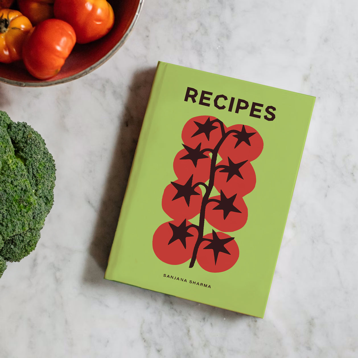 Tomato illustration, Recipe Journal, Cooking Journal, Chef Book, Recipes, Recipe book, Cook book, Cookbook, Culinary book, The Muddy Jumpers, Journal
